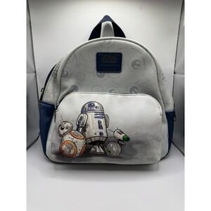 Loungefly Disney Star Wars Droids Mini Backpack R2-D2 BB-8 D-O